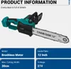 Drillpro 12'' bürstenlose Elektrische Kettensäge, Produktbild-Vorschau 3