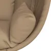 vidaXL Závěsné křeslo Egg Design se stojanem Taupe Fabric Náhled obrázku produktu 7