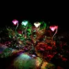 4x Edelstahl LED Solar Gartenleuchte Diamant Farbwechsler Produktbild-Vorschau 4