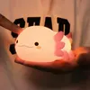 Kinder Nachtlicht, Süßes Axolotls Silikon Pat Nachtlicht, Produktbild-Vorschau 9