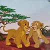 Crystal Art Card Simba &  Nala 18x18cm Produktbild-Vorschau 2