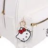 Hello Kitty Bílý kožený batoh s kroužkem na klíče, městský Náhled obrázku produktu 6