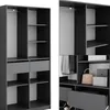 Szafa Vicco Elmo Antracyt 100 x 200 cm z 2 szufladami, Podgląd zdjęcia produktu 6