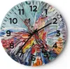 Wanduhr - Rund - Glasuhr - Vogel Natur Farbe - 30x30cm - Produktbild-Vorschau 1