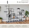 Arbre à Chat Snooky 261 cm - gris Voir les images du produit 3