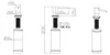 Dispenser di sapone da incasso Pure.Sink Elite Steel Shine, Anteprima dell’immagine prodotto 7