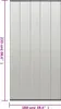 vidaXL Zanzariera per porte nera 100x220 cm in poliestere Anteprima dell’immagine prodotto 10