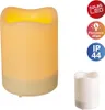 Näve LED-Kerze Solar mit Flammeneffekt 10 x 7,5 cm weiß Produktbild-Vorschau 2