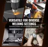 A collage of four images showing different industrial and crafting applications, with text overlays. Podgląd zdjęcia produktu