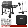 Barbecue de jardin avec housse 116 x 70 x 110 cm Kaminer Voir les images du produit 7