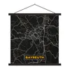 MuchoWow® Textilposter Bayreuth - Stadtplan - Karte - Gold Produktbild-Vorschau 1