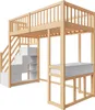 Sweiko 90x200 podkrovná posteľ s multifunkčným stolíkom, Náhľad obrázku produktu 13