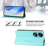 Lederhülle für Honor 70 Pro Hülle Flip Brieftasche Produktbild-Vorschau 3