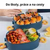3patrový Bento lunch box 2000 ml – nepropustná a mikrovlnce Náhled obrázku produktu 8
