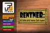 Holzschild Spruch 27x10cm Rentner jetzt habe keine Zeit Produktbild-Vorschau 4