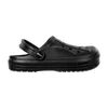A single black clog shoe shown from the side. Produktbild-Vorschau