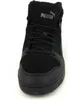 A close-up, front-facing view of a black Puma sneaker. Produktbild-Vorschau
