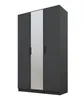 PAWS MOBEL Kippbarer Graphit Kleiderschrank 150x52x200 cm, Produktbild-Vorschau 1