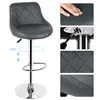 A collage of images showing a bar stool and close-ups of its features. Produktbild-Vorschau