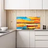 Coloray Küchenrückwand 140x70 Spritzschutz aus Glas - Hafen Produktbild-Vorschau 3
