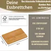 LS-LebenStil 3x Holz Frühstücksbrett Essbrettchen 22x14cm Produktbild-Vorschau 2