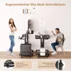 Iropro Stehpult Höhenverstellbar Sitz-Steh-Schreibtisch, Produktbild-Vorschau 2