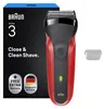 Braun Series 3 300s heren scheerapparaat, rood Productafbeelding-voorbeeld 7