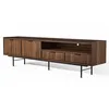 AX LIVING Nordiva TV Lowboard 200 cm Warmia Walnut Holz TV Produktbild-Vorschau 4