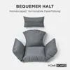 HOMESCAPES Hängesessel-Kissen Outdoor grau mit Kopfstütze, Produktbild-Vorschau 4