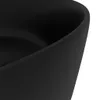 vidaXL Lavabo de luxe Rond Mat Noir 40x15 cm Céramique Voir les images du produit 5