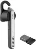 A Jabra Stealth UC headset and its USB dongle are shown against a white background. Produktbild-Vorschau