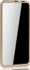 A gold-colored smartphone case with a reflective screen. Produktbild-Vorschau