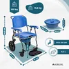 Carrozzina da comodo in alluminio Carrozzina Mobiclinic con Anteprima dell’immagine prodotto 2