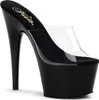ADORE-701 Damen Slipper von Pleaser, Transparent Schwarz , Produktbild-Vorschau 1
