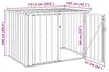 vidaXL Gartenlagerbox Schwarz 151,5 x 107 x 100 cm Stahl Produktbild-Vorschau 7