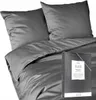 Bettwäsche-Set aus reiner Baumwolle 180x200 Grau Premium Produktbild-Vorschau 1