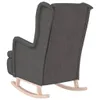 vidaXL Fauteuil à bascule avec pieds en bois de caoutchouc Voir les images du produit 5