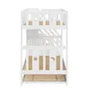 LVHOM Lit superposé 90x200cm avec lit gigogne 90x190cm, lit Voir les images du produit 5