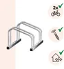 Stojan na 2 bicykle BIKE, 50x32x27cm, strieborná Náhľad obrázku produktu 5