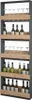 A tall, narrow wine rack with multiple shelves holding wine glasses and bottles. Produktbild-Vorschau
