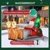 Outsunny opblaasbare kerstman op een slee met 2 rendieren, Productafbeelding-voorbeeld 6
