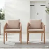 home24 Gartenstuhl - 2er-Set - Akazie Massiv / Webstoff Produktbild-Vorschau 1