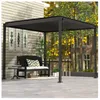 Pergola 3x3 m słupki 8 x 8 cm antracytowaStalowa pergola Podgląd zdjęcia produktu 10