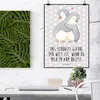Mr. & Mrs. Panda Bild Pinguine Kuscheln DIN A2 - Grau Produktbild-Vorschau 2