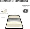 DEWINNER - Sommier 90x190 cm | 1x15 Lattes Peuplier Naturel Voir les images du produit 4