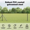 vidaXL Hexagonzaun Grau 0,4 x 50 m PVC Produktbild-Vorschau 5