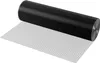 A roll of black wire mesh is partially unrolled on a white surface. Podgląd zdjęcia produktu