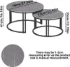 WISFOR Couchtisch Sofatisch 2er Set aus Gesinterter Stein, Produktbild-Vorschau 7