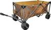 A folding wagon with a brown fabric bag and gray metal frame, shown from a diagonal angle against a white background. Produktbild-Vorschau