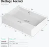 doporro Lavabo da Appoggio Lavandino Sospeso Bagno Anteprima dell’immagine prodotto 7